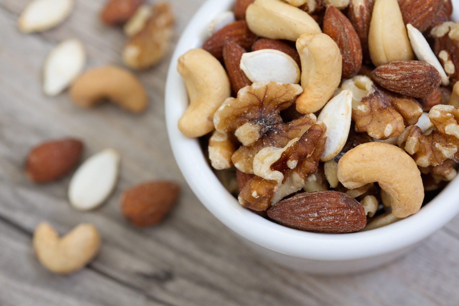 Bowl of mixed nuts