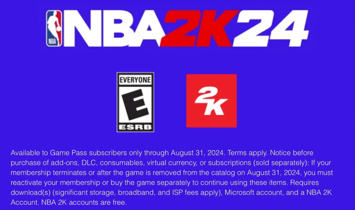 nba 2k24 game pass