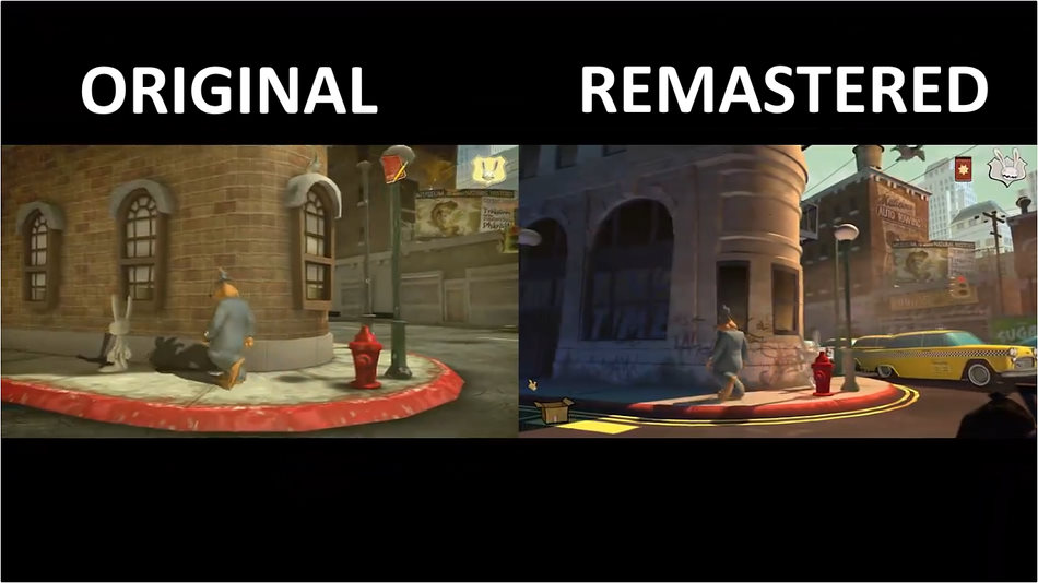 comparação de Sam & Max: The Devil's Playhouse original vs remaster