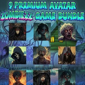 9 Premium Avatar Zombiezz Game Bundle