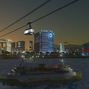 Cities Skylines Mass Transit Balsa e Teleférico