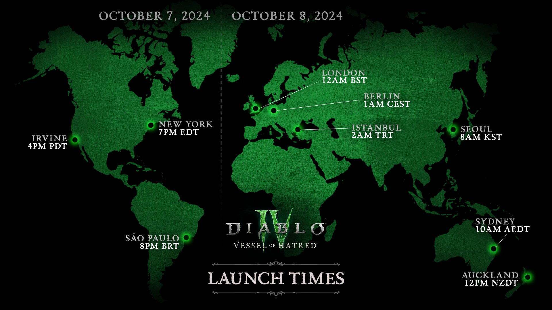 Diablo 4 Vessel of Hatred Launch time