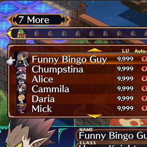 Disgaea 7 Vows of the Virtueless - Estatísticas do Bingo