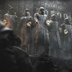 Frostpunk 2 Protesto dos Tecnocratas