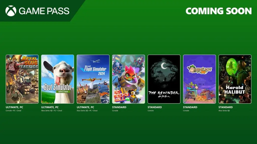 Xbox Game Pass Onda 1 de Novembro