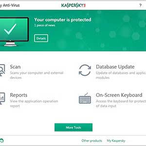 Kaspersky Anti-Virus Janela Principal