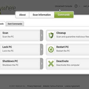 Webroot SecureAnywhere AntiVirus - Comandos