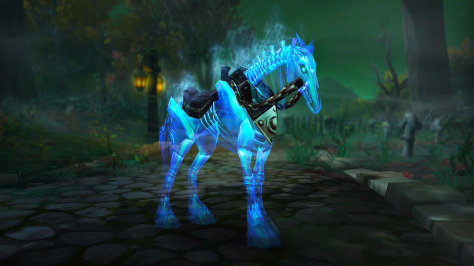 Ghastly Charger montaria para WoW The War Within